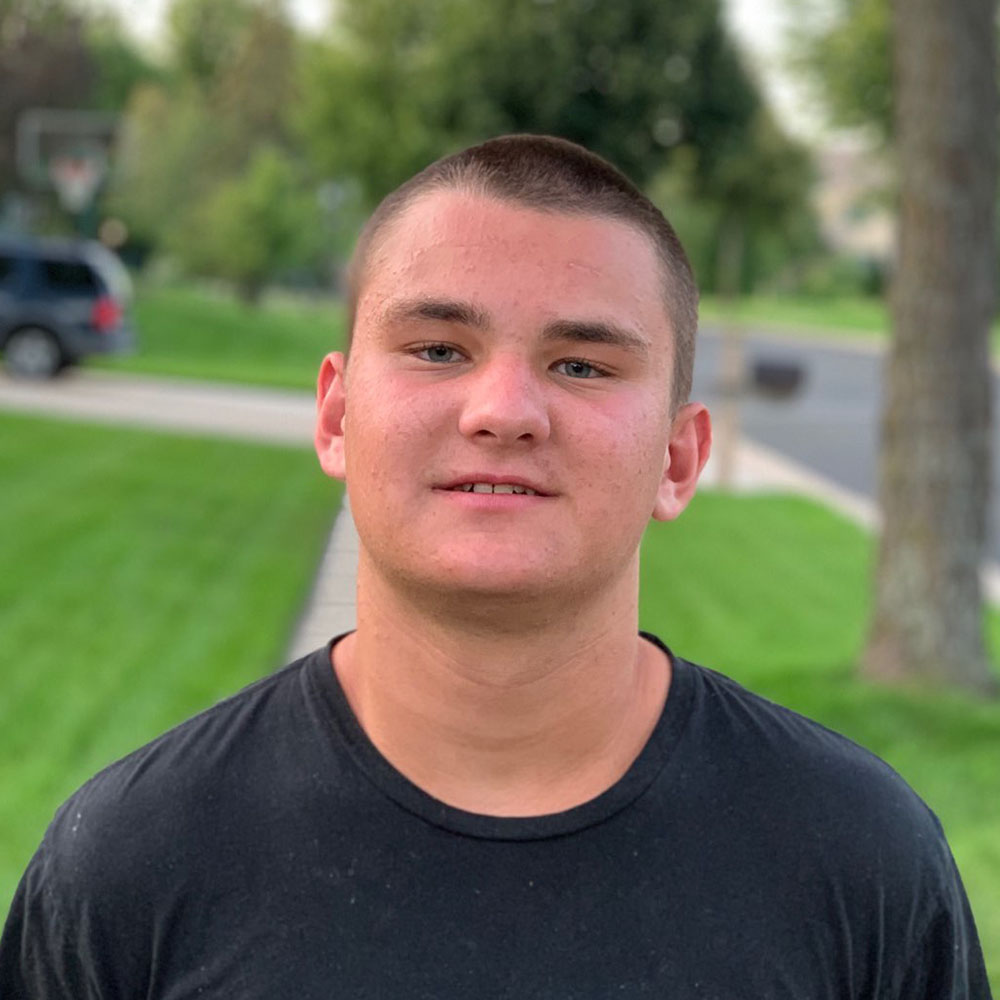 Young man with autism